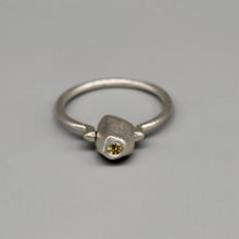 Load image into Gallery viewer, Tamara Gomez MA123 Abacus yellow sapphire ring front view in sterling silver
