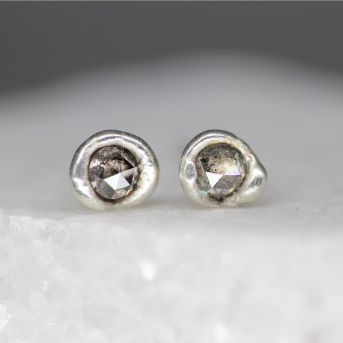 sculptural-rose-cut-diamond-stud-earrings-sterling-silver-MA111