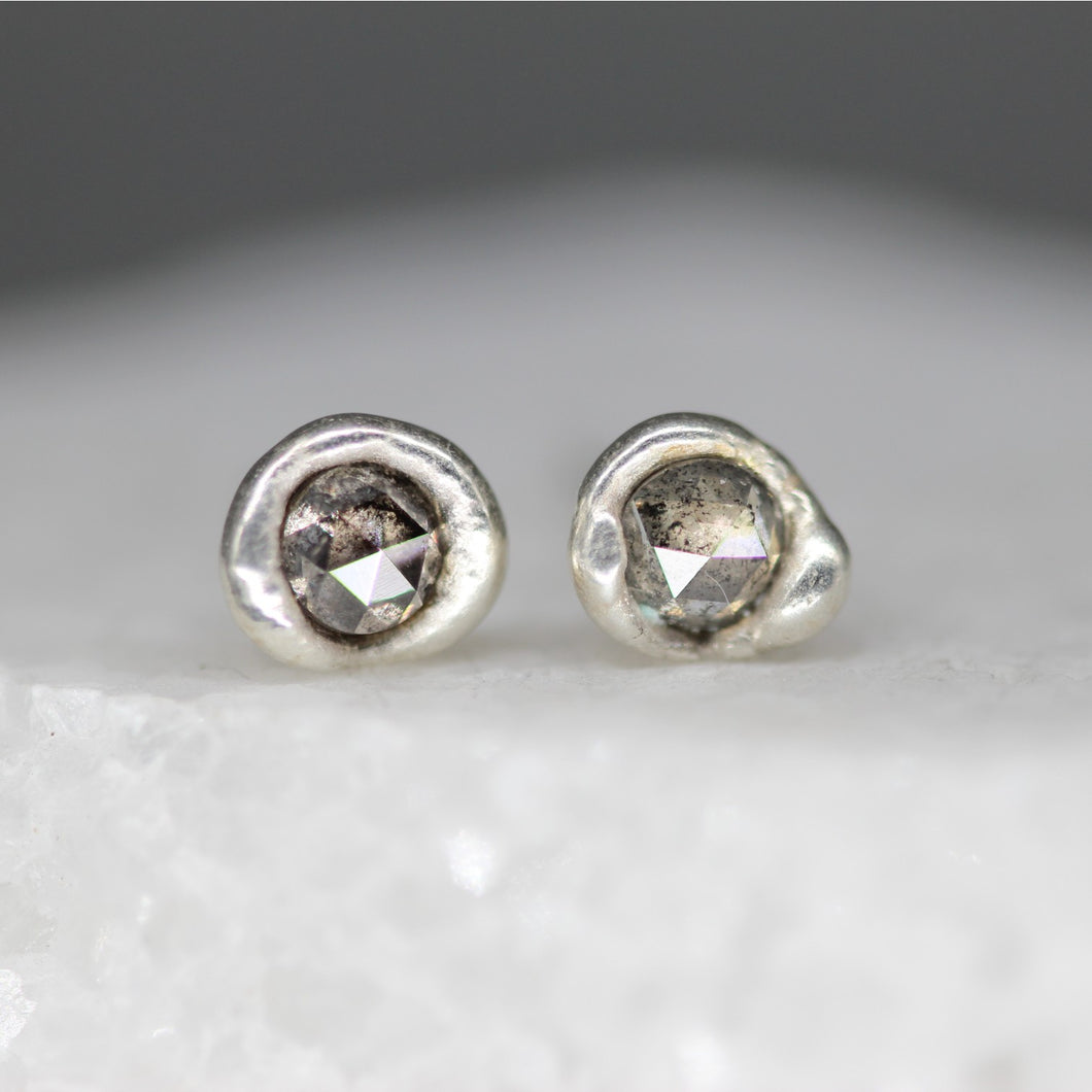 sculptural-rose-cut-diamond-stud-earrings-sterling-silver-MA111