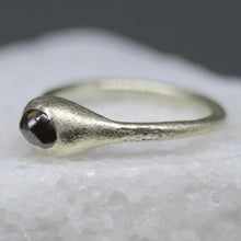 Load image into Gallery viewer, Bespoke Rough Diamond Engagement Ring in 9ct White Gold