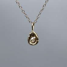 Load image into Gallery viewer, Bespoke molten set rough diamond pendant in 18ct gold by Tamara Gomez