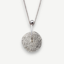 Load image into Gallery viewer, Sequin pendant necklace handcrafted in sterling silver by Tamara Gomez
