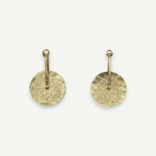 Load image into Gallery viewer, Gold Sequin stud earrings handcrafted in solid 9ct yellow gold by Tamara Gomez