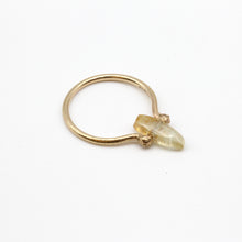 Load image into Gallery viewer, Abacus ring in yellow gold with yellow sapphire