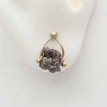 Load image into Gallery viewer, Modern Ancients Single Rough Diamond Ear Stud in Yellow Gold