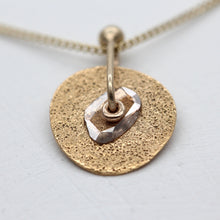 Load image into Gallery viewer, Diamond slice sequin necklace in yellow gold