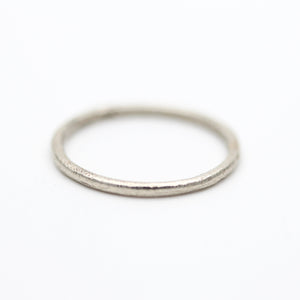 9ct white gold wedding ring 1.5mm wide by Tamara Gomez