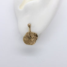 Load image into Gallery viewer, Gold sequin stud earrings by Tamara Gomez