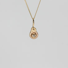 Load image into Gallery viewer, Oddity sculptural pendant necklace in yellow gold with diamond